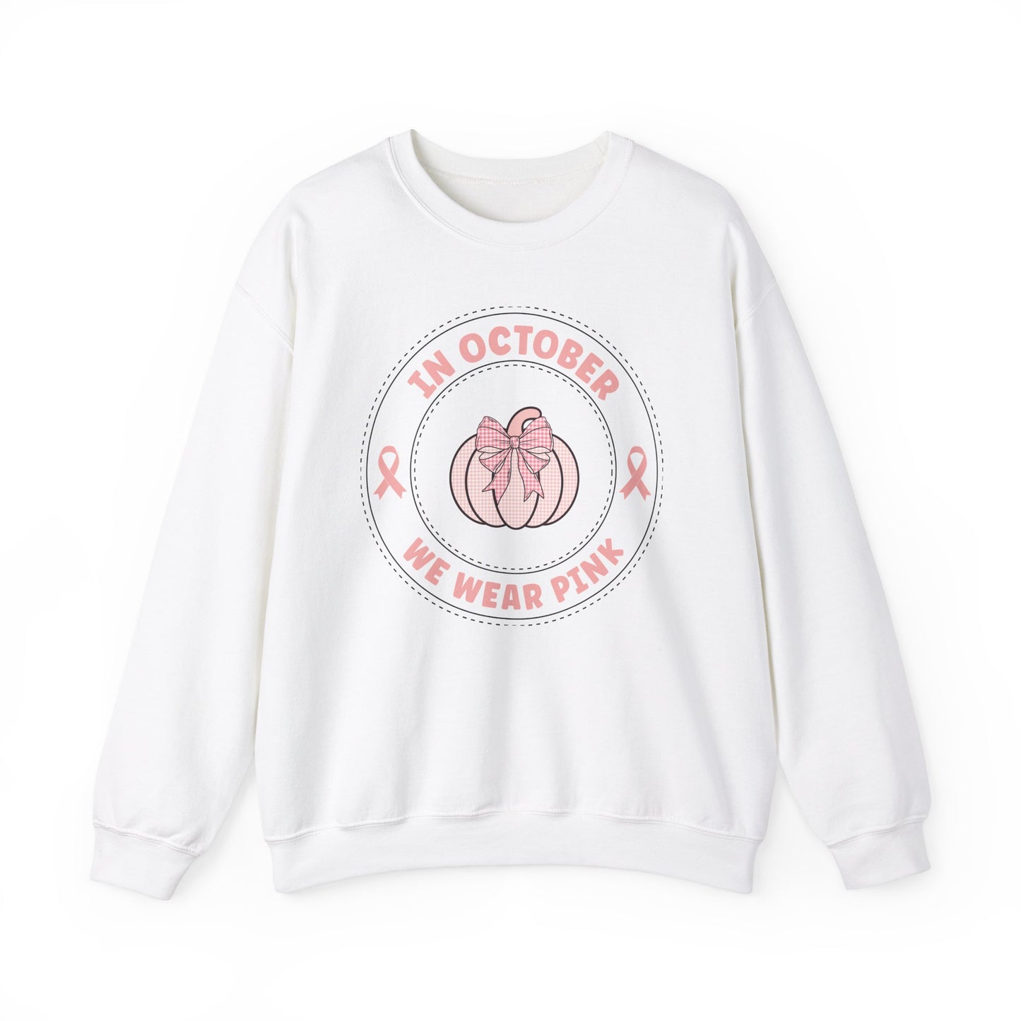 In October We Wear PInk Unisex Heavy Blend™ Crewneck Sweatshirt