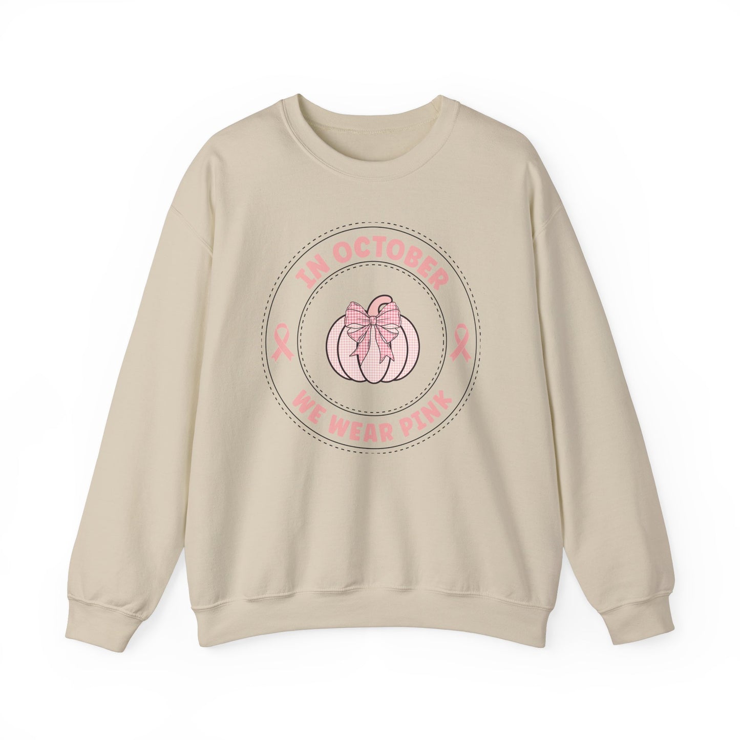 In October We Wear PInk Unisex Heavy Blend™ Crewneck Sweatshirt