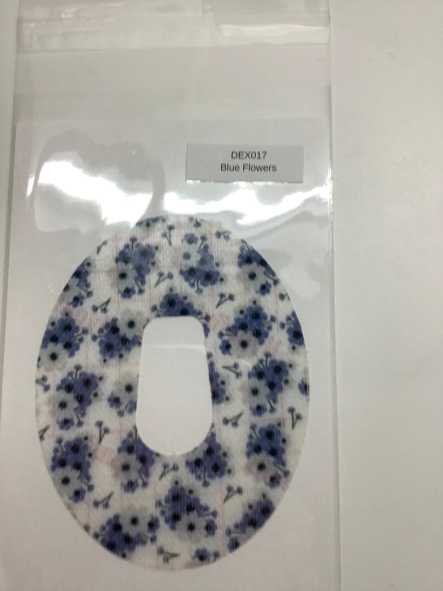 Clearance CGM Patch Dexcom G6 - Blue Flowers