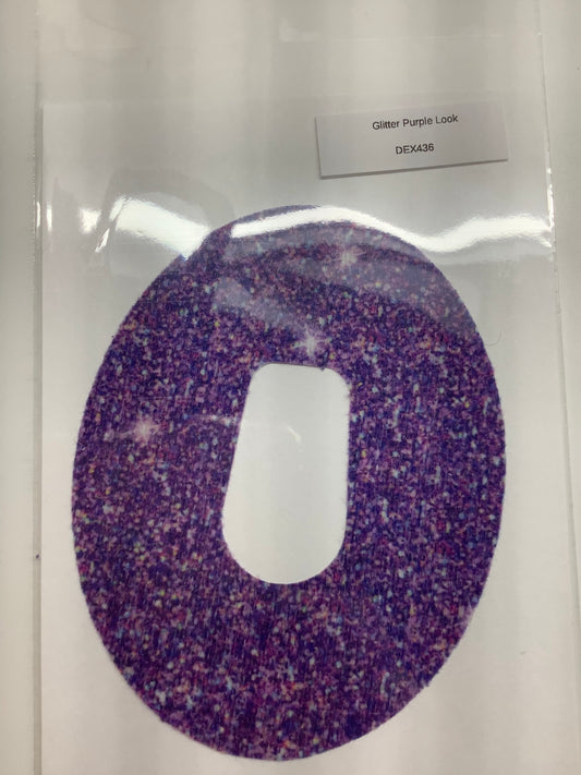 Clearance CGM Patch Dexcom G6- Glitter Effect Purple