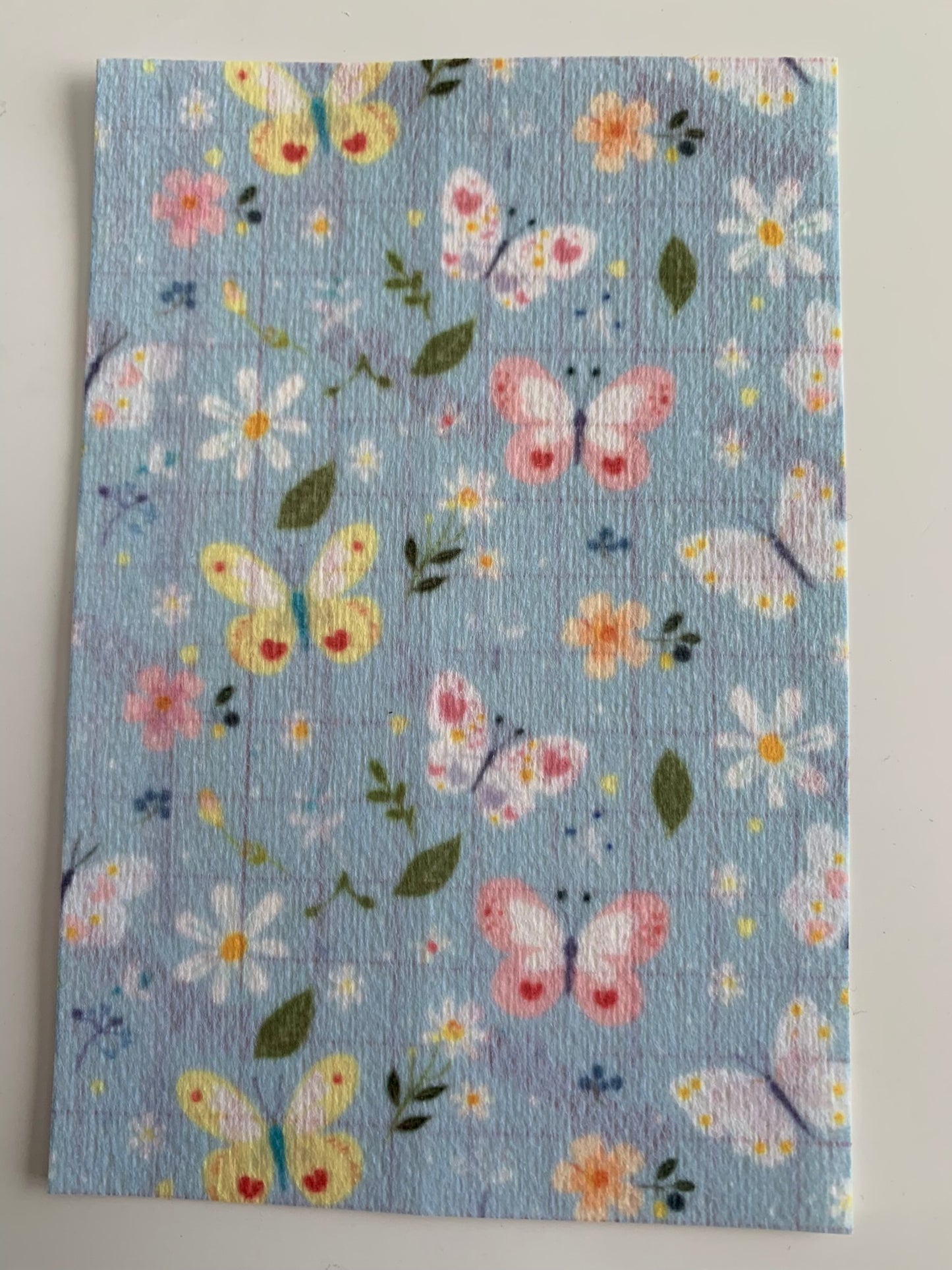 Blue and Yellow Spring Butterflies Tubie Tape