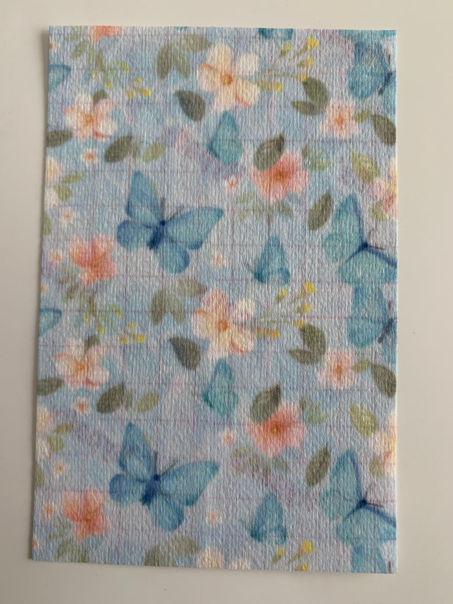 Watercolour Spring Butterflies on Blue Tubie Tape