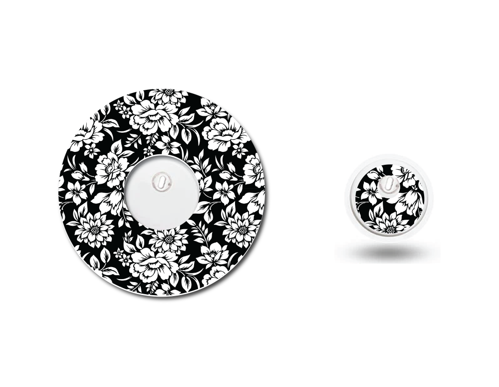 Black & White Flowers CGM Set