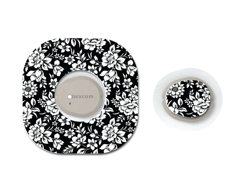 Black & White Flowers CGM Set