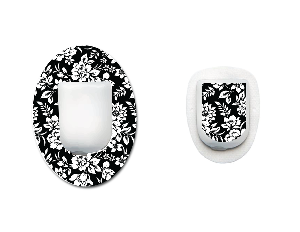 Black & White Flowers CGM Set