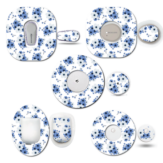 Blue Flowers CGM Set