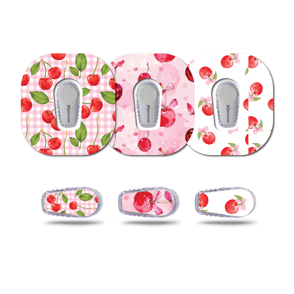 Cherry Coquette Collection Bundle of 3 Dexcom G6 CGM