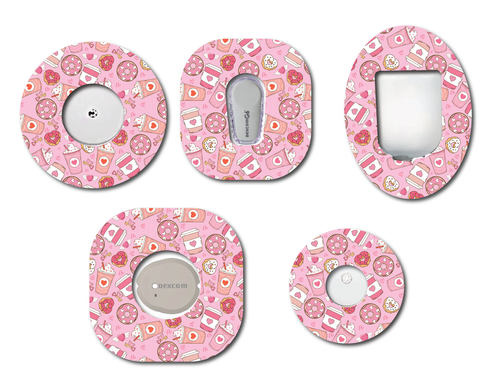 Love Donuts and Coffee CGM Patch