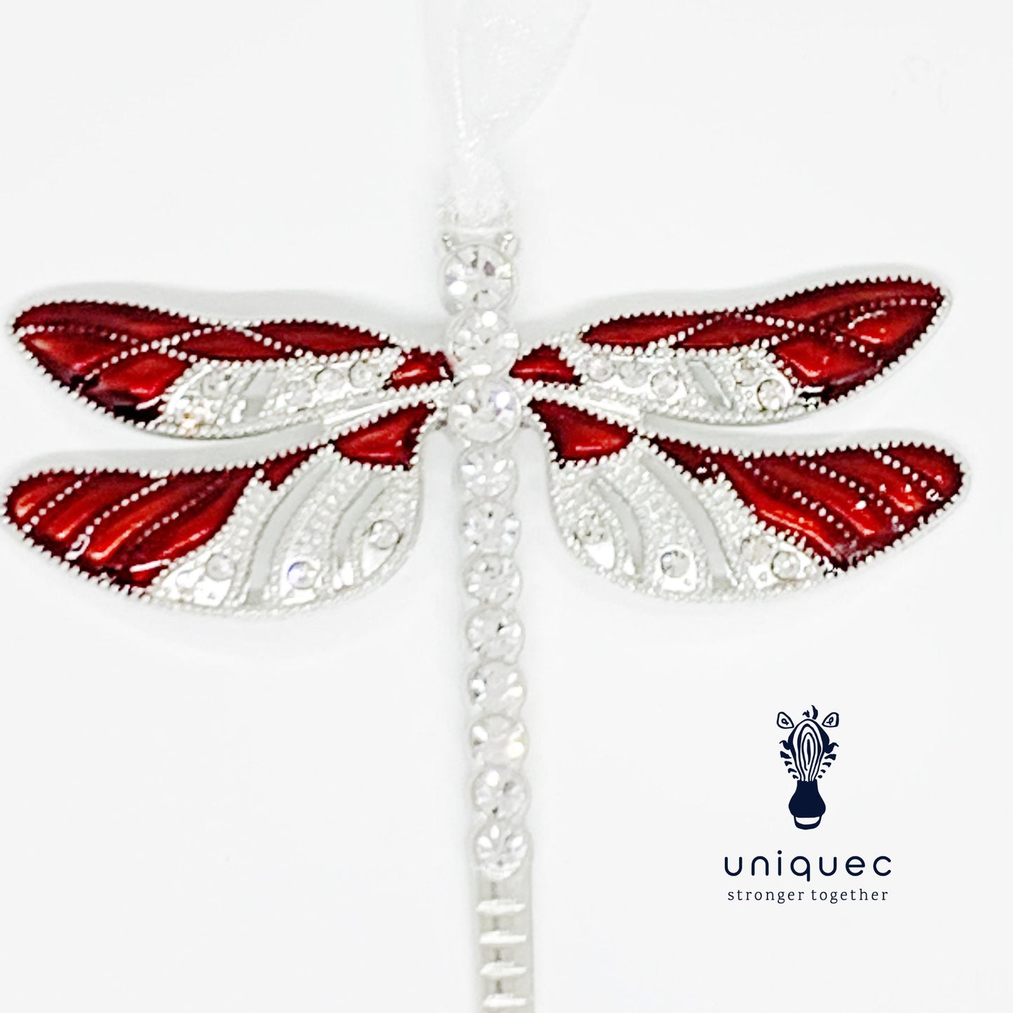 Red Dragonfly Awareness Ornament