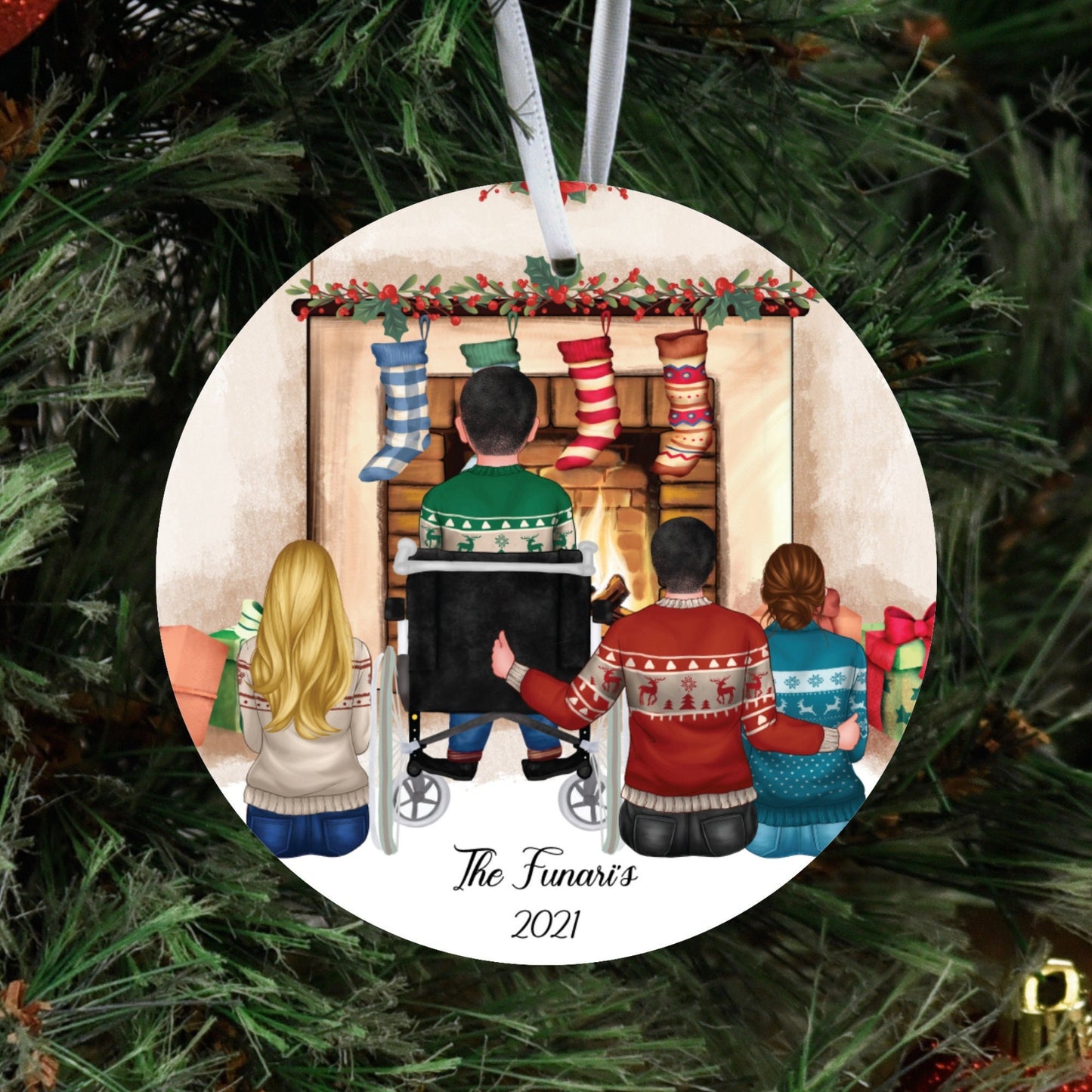 Personalized Family Christmas Ornament