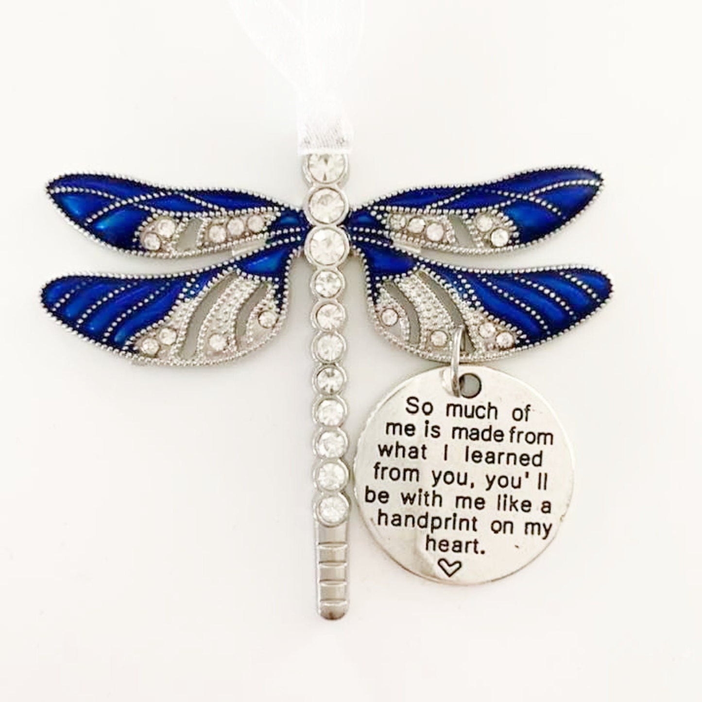 Dragonfly Memorial Pendant - Deluxe 7 colours to choose from Rear View Mirror Accessory, necklace