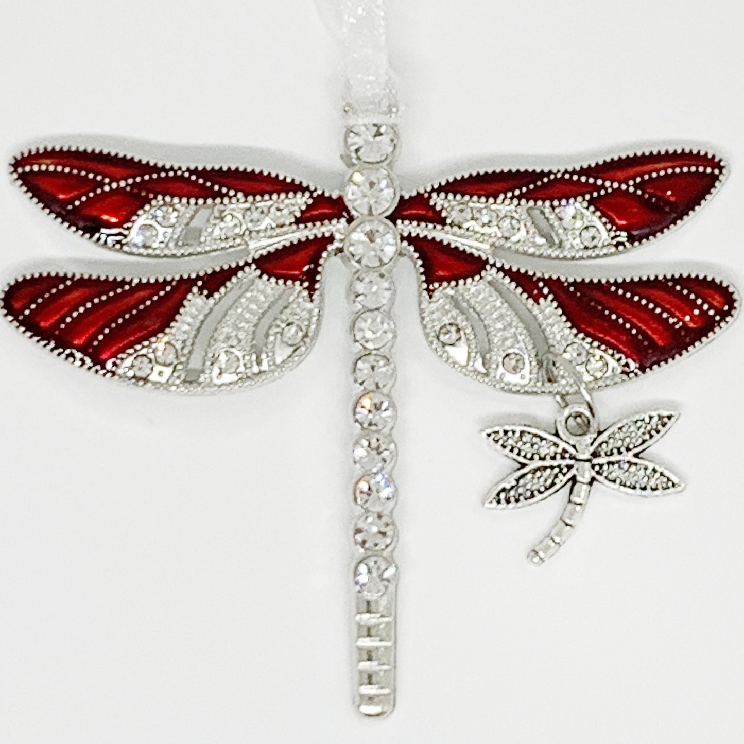 Red Dragonfly and Baby Ornament