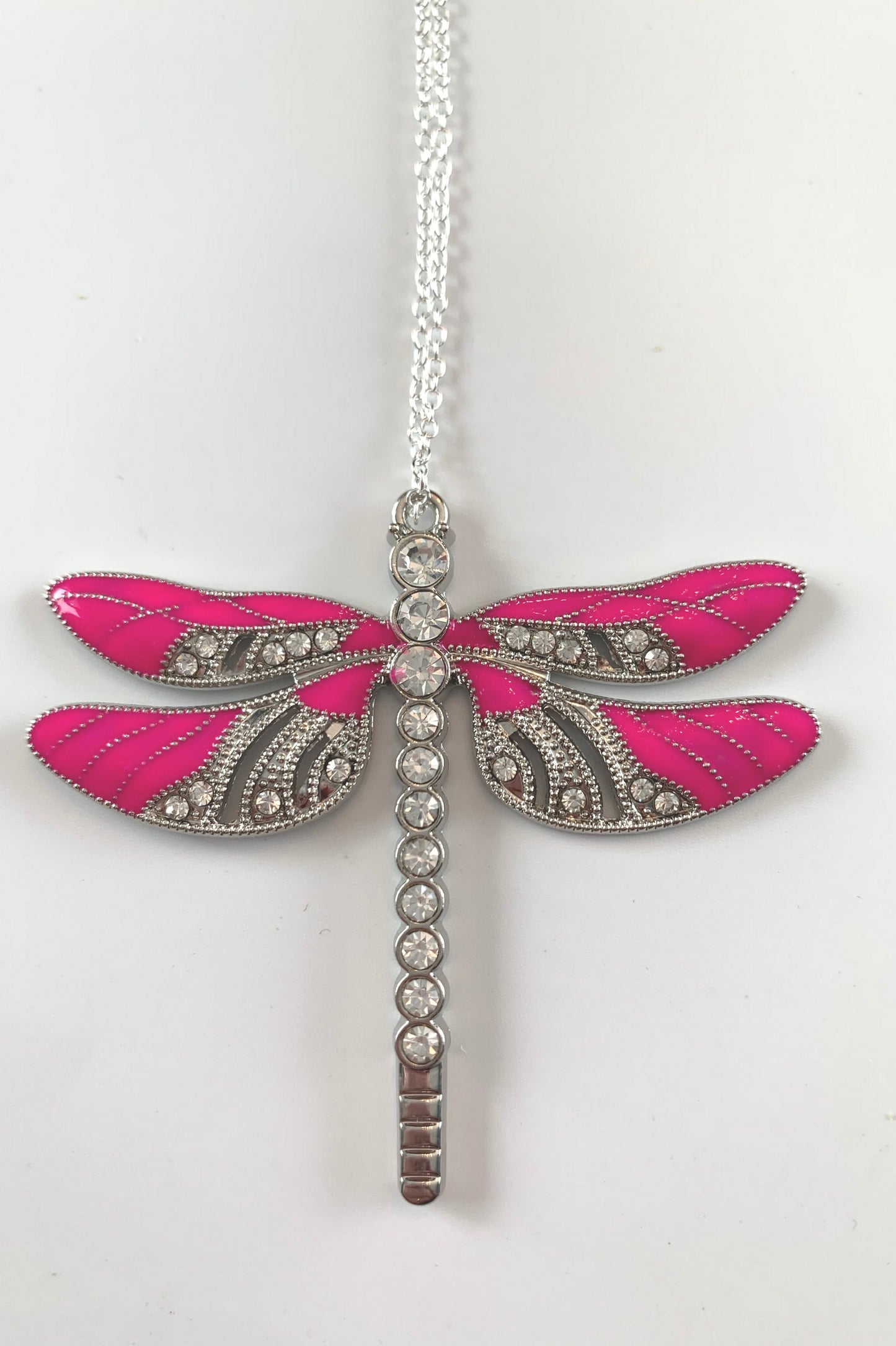 Pink Dragonfly Memorial Ornament