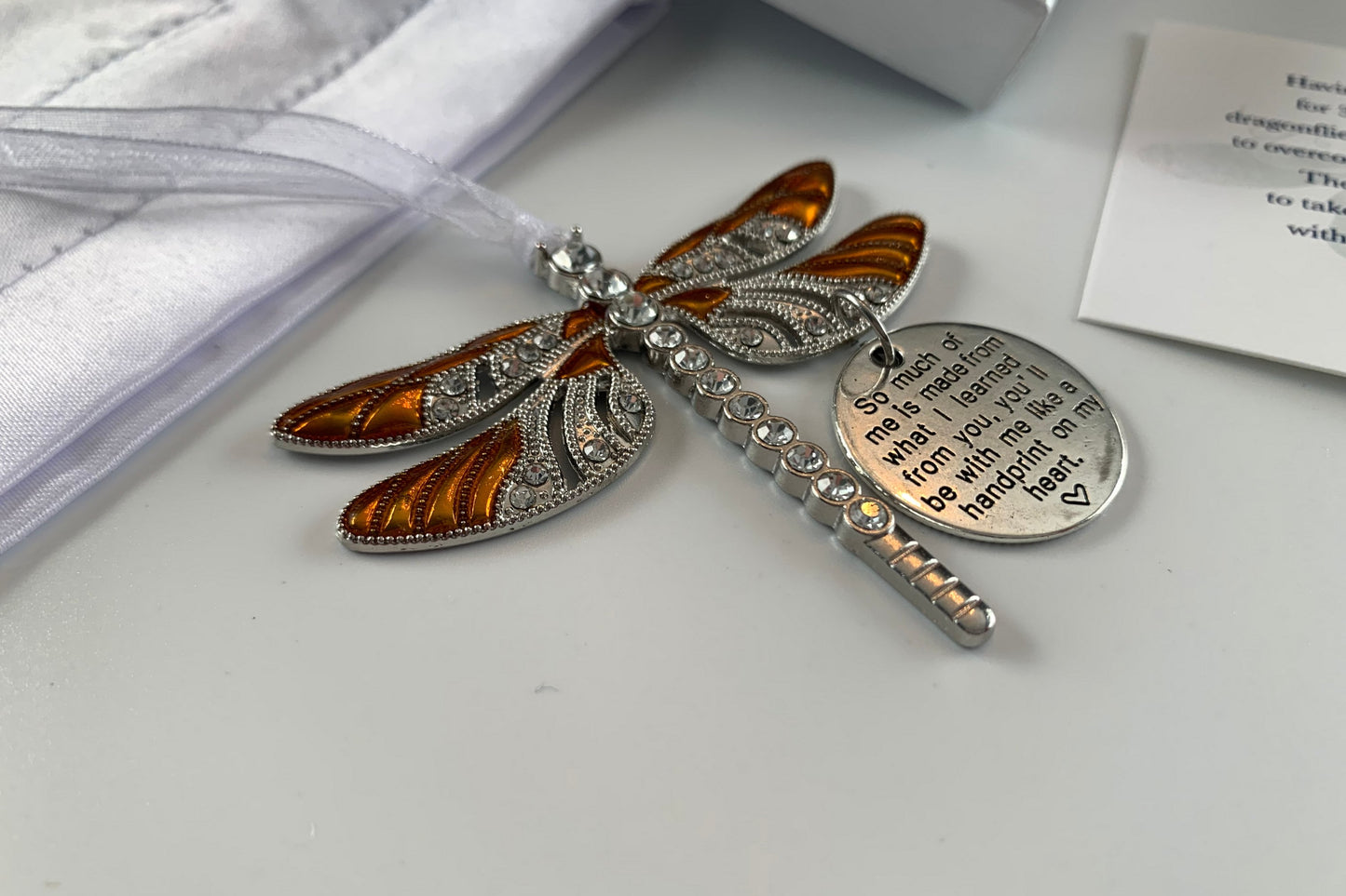 Copper Dragonfly Memorial Ornament