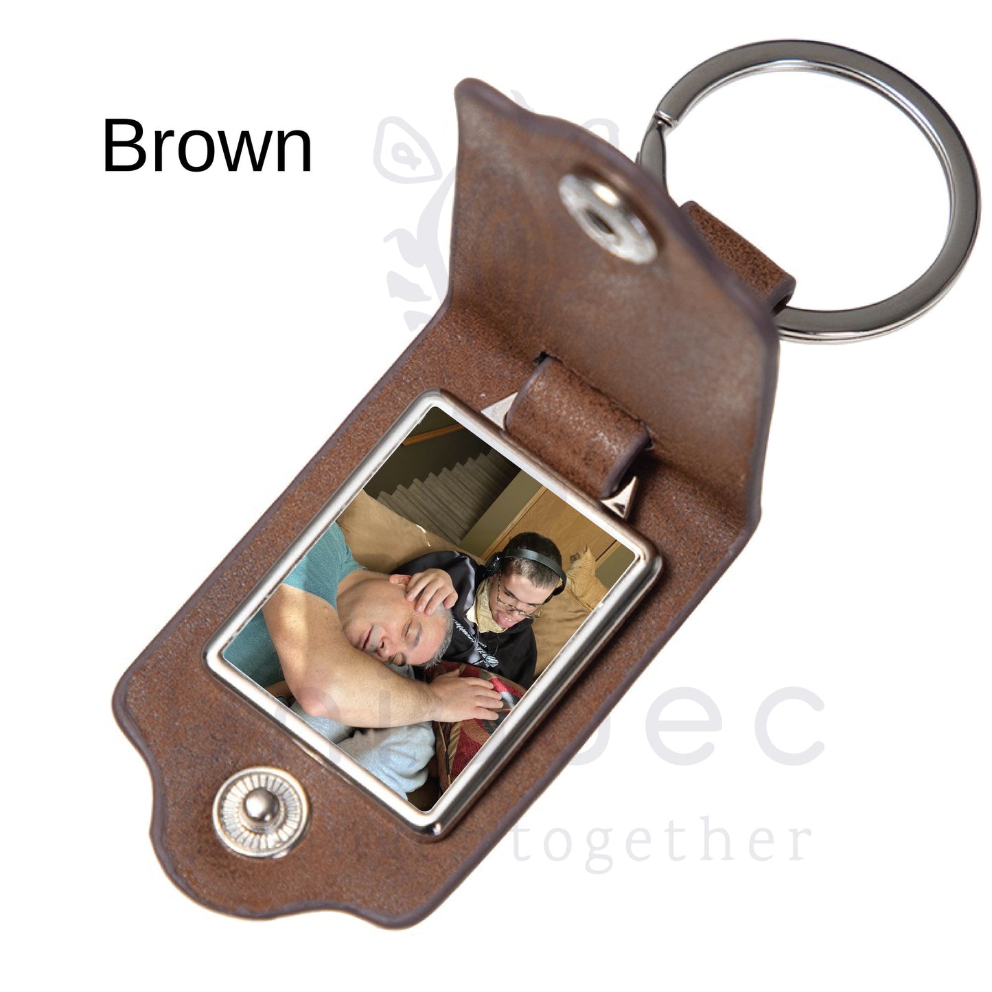 Custom Personalized PU leather keychain