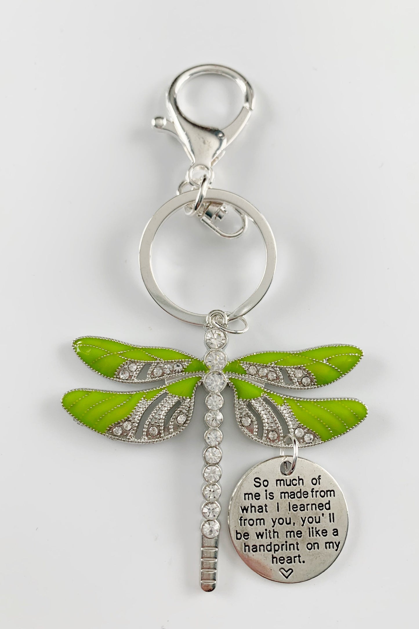 Dragonfly Memorial Ornament - Lime Green