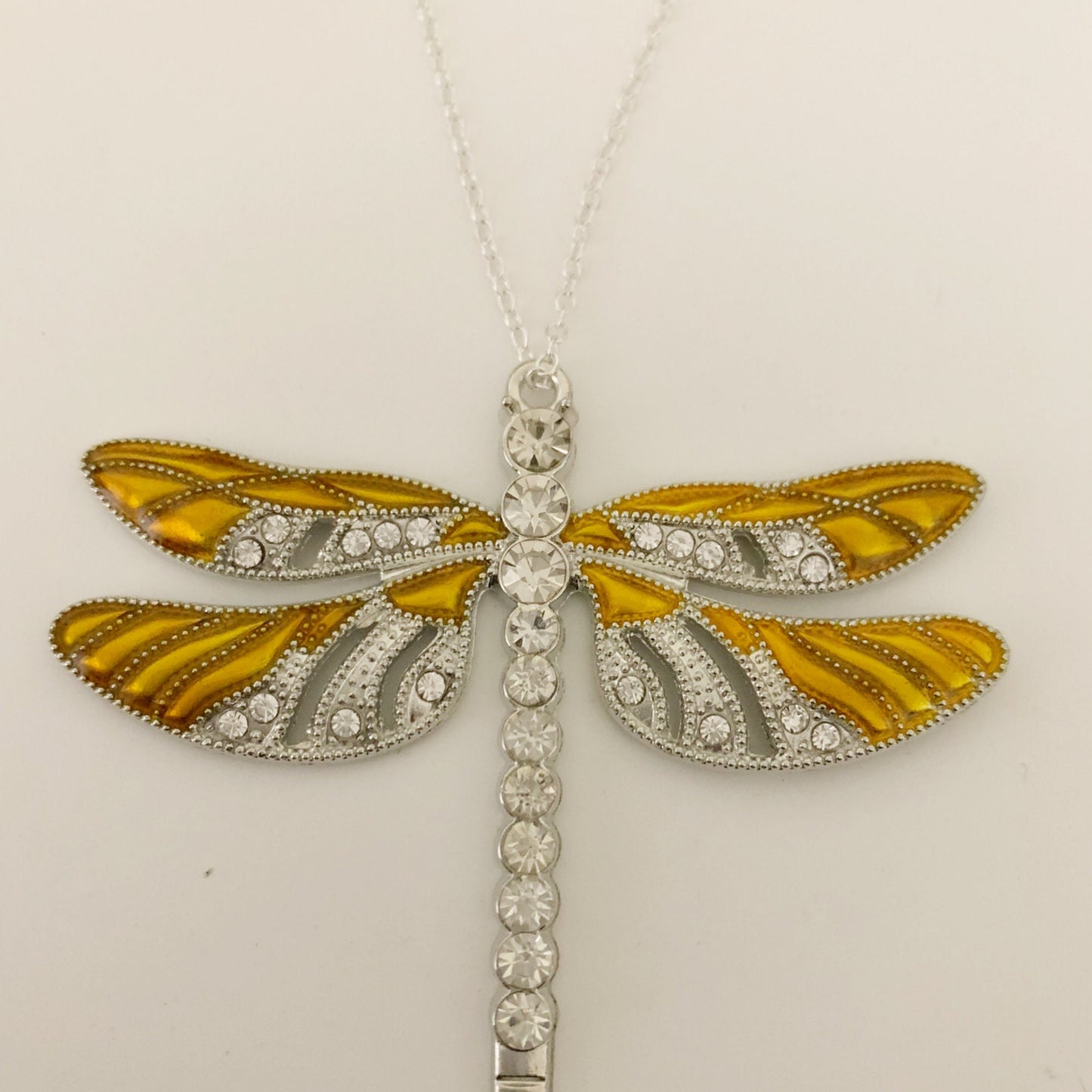 Gold Dragonfly and Baby Keepsake Pendant