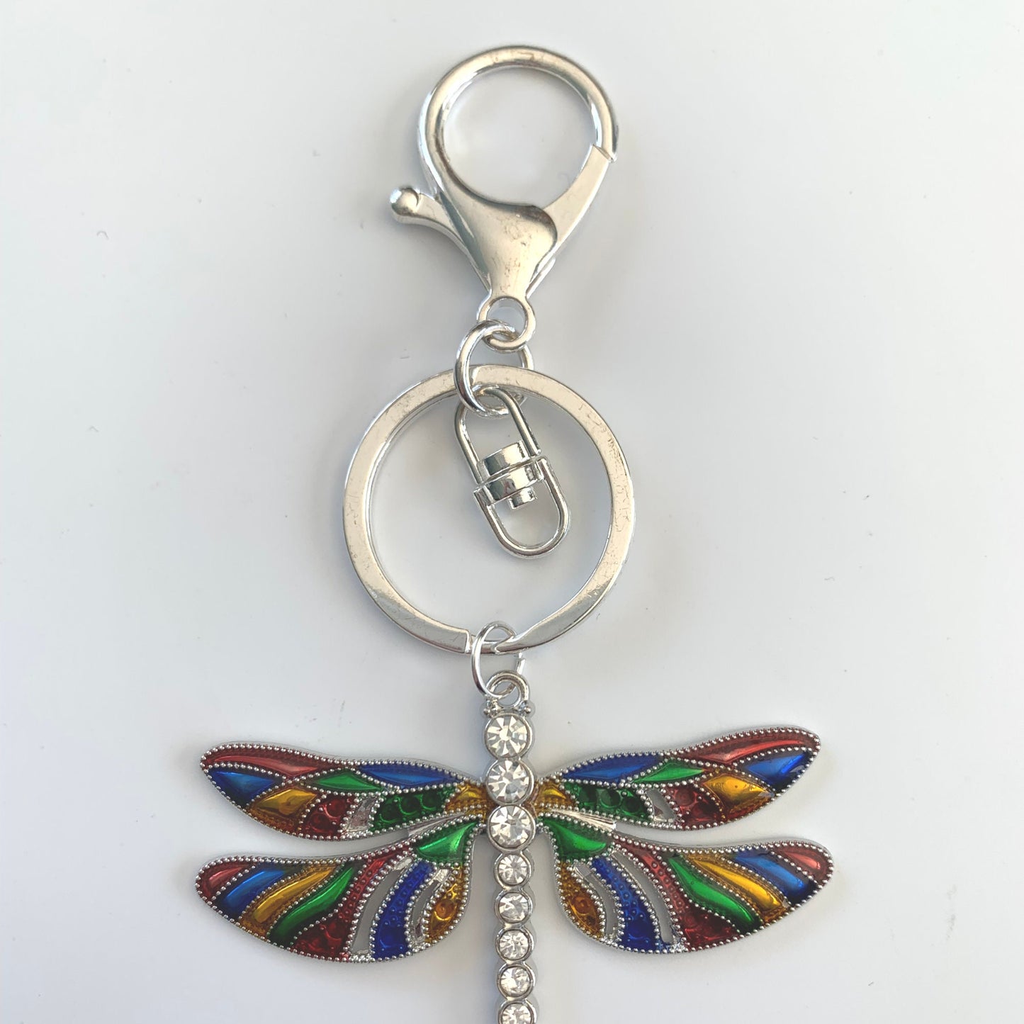 Rainbow Dragonfly Memorial Pendant