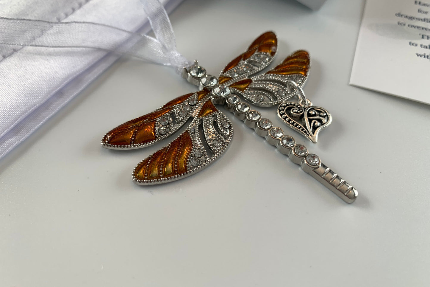 Copper Dragonfly Memorial Ornament