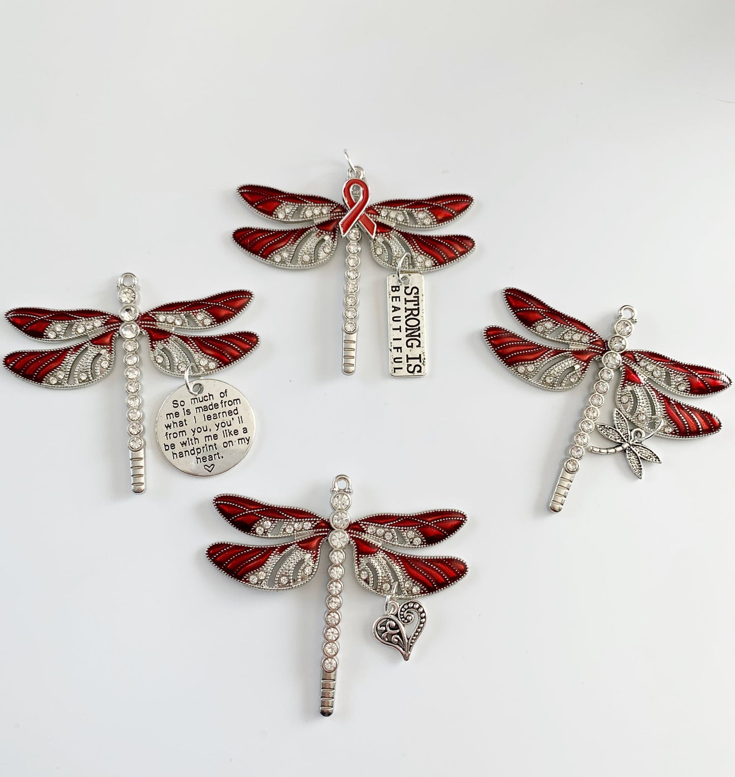 Red Dragonfly and Baby Ornament