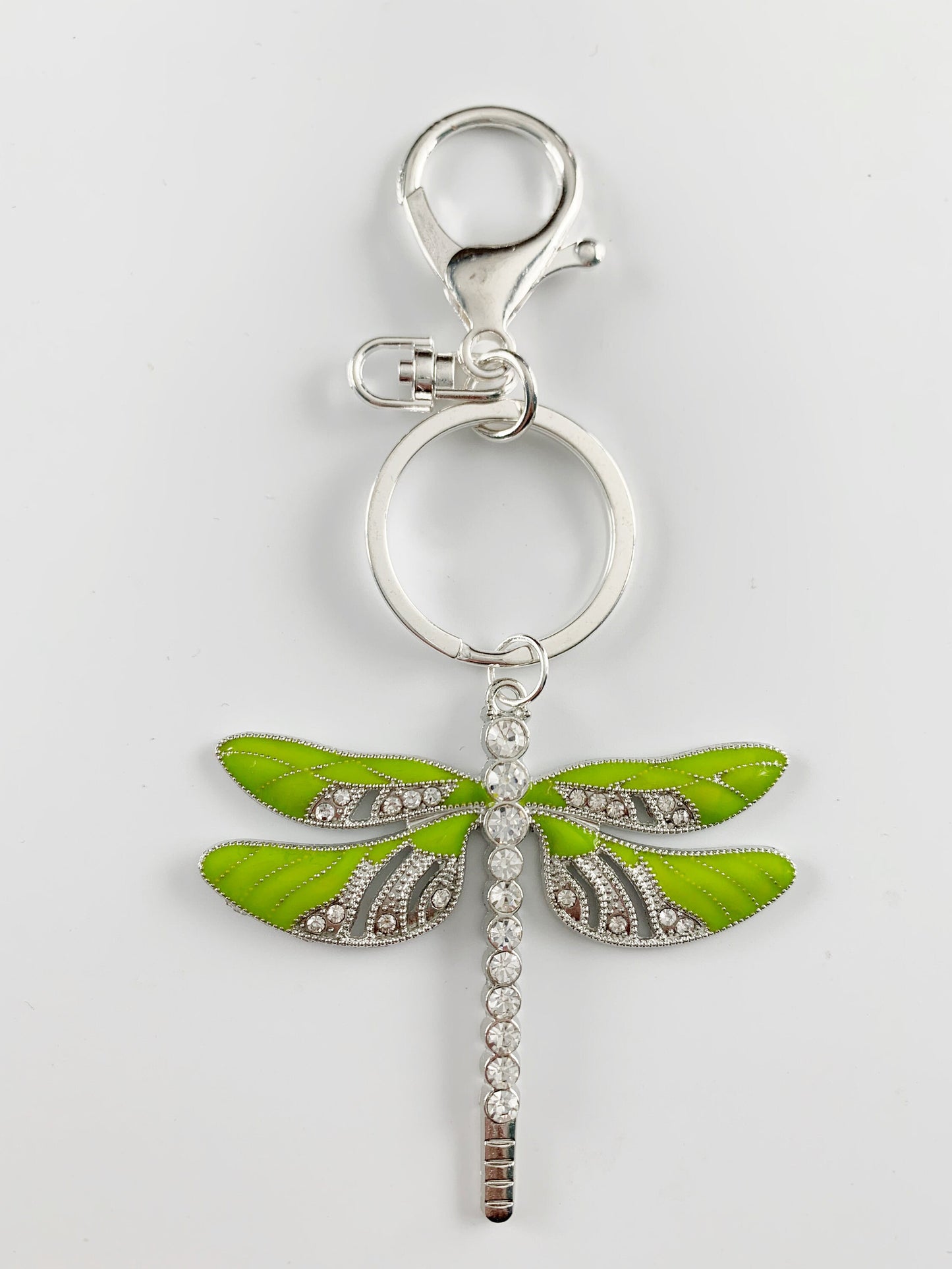 Lime  Dragonfly and Baby Keepsake Pendant