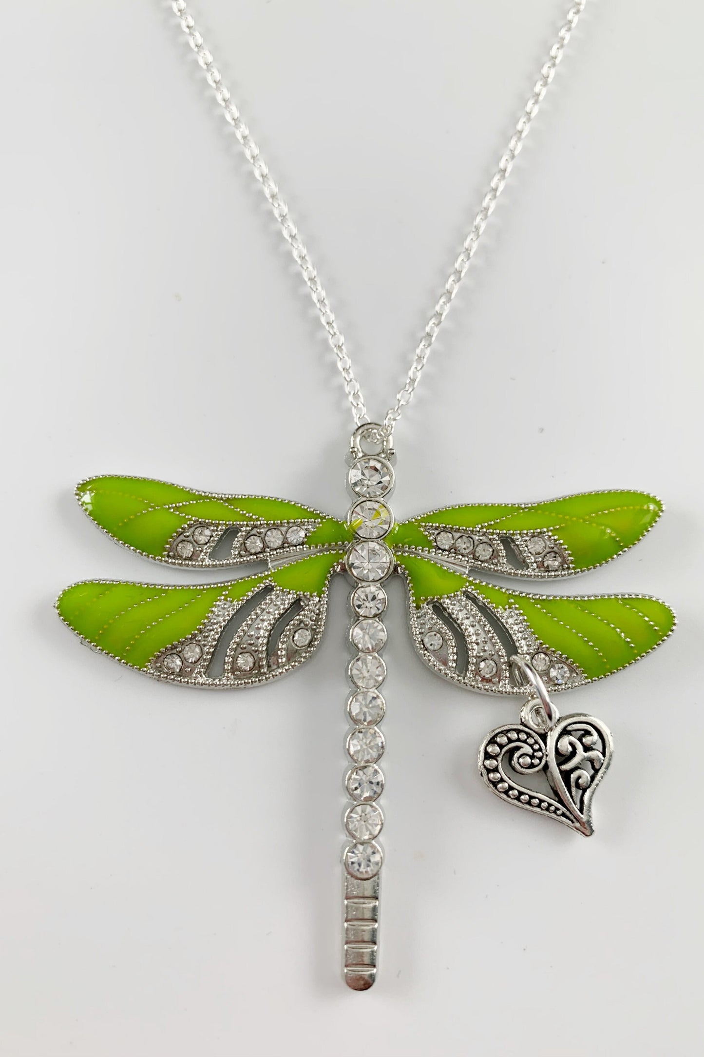 Dragonfly Heart Charm Ornament