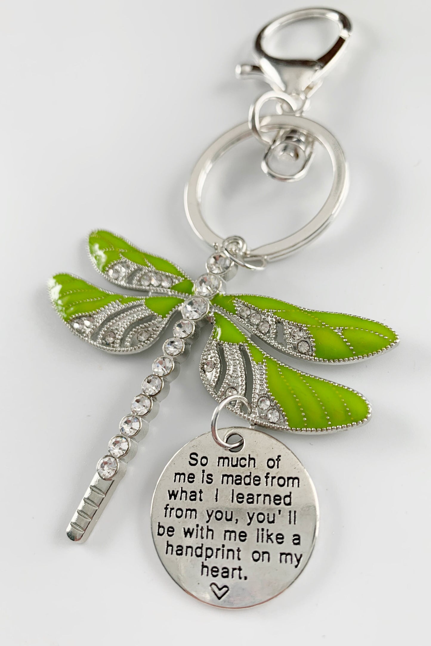 Dragonfly Memorial Ornament - Lime Green