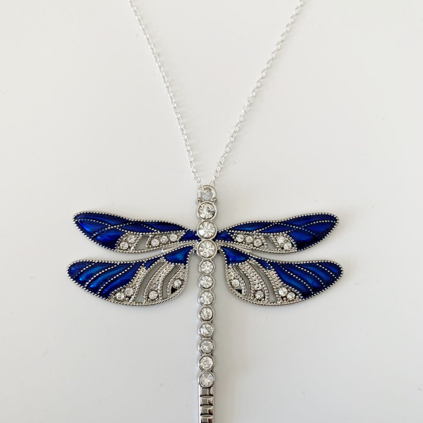 Blue  Dragonfly and Baby Keepsake Pendant, Mama and Baby Mother's Day Gift