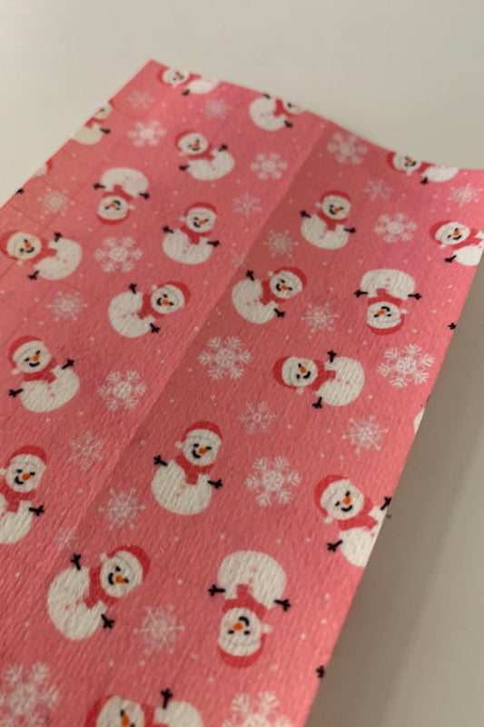 Pink Snowman Tubie Tape for Feeding Tubes, Oxygen, Medical devices NG tube, Peg, TPN, NJ tube, tube feeding medical tape