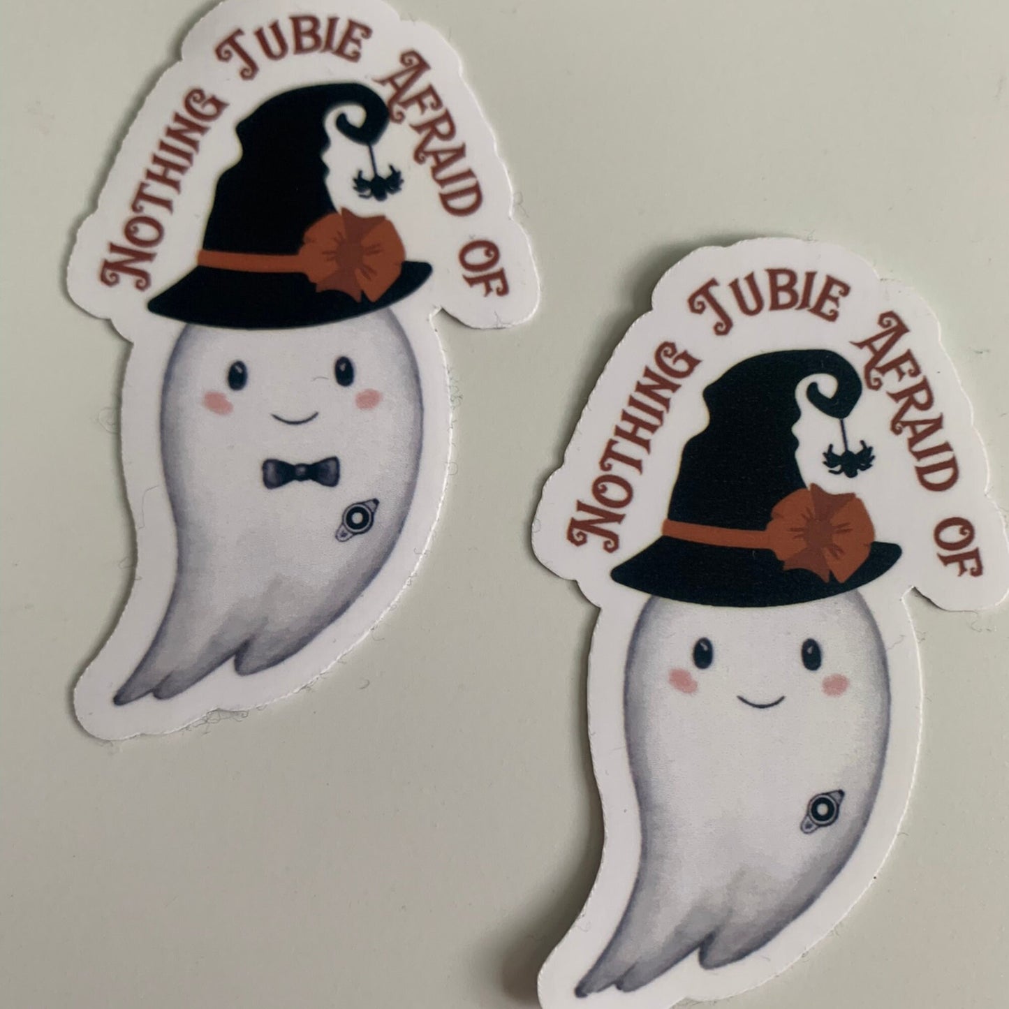 Nothing Tubie Afraid Of Ghost Witch G-Tube Sticker, Feeding Tube Awareness, Tubie Humour