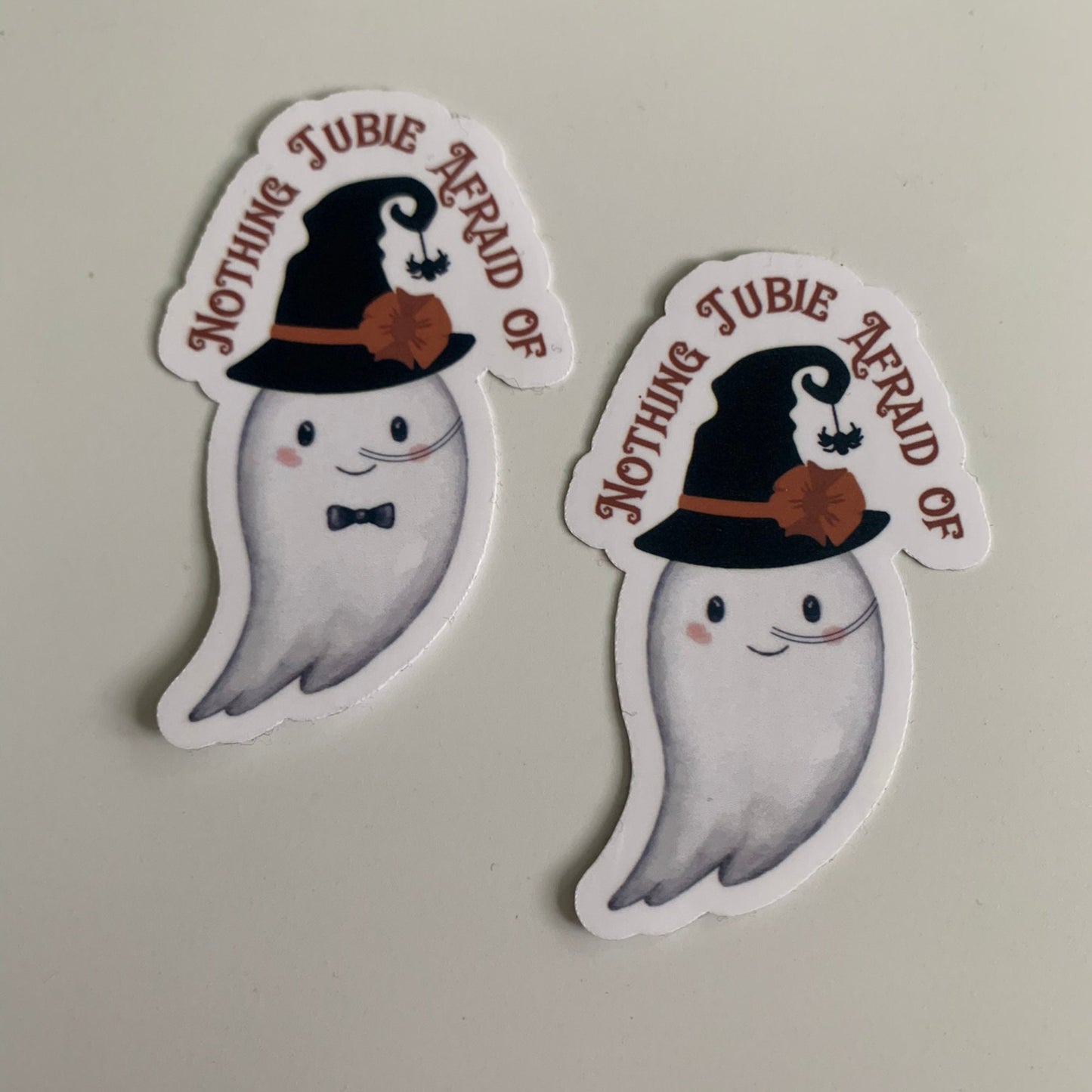 Nothing Tubie Afraid Of Ghost Witch NG-Tube Sticker, Feeding Tube Awareness, Tubie Humour