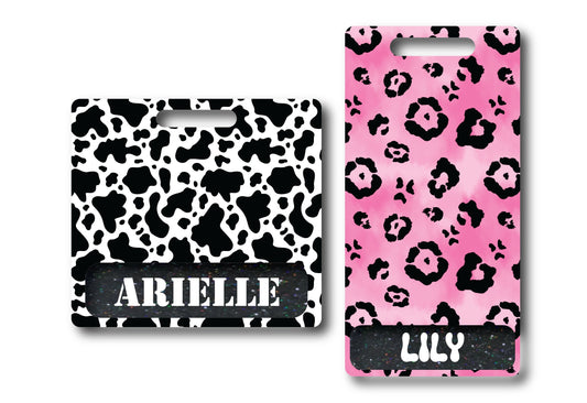 Custom Badge Buddy - Animal Print Collection: Vertical or Horizontal, Standard or Extended