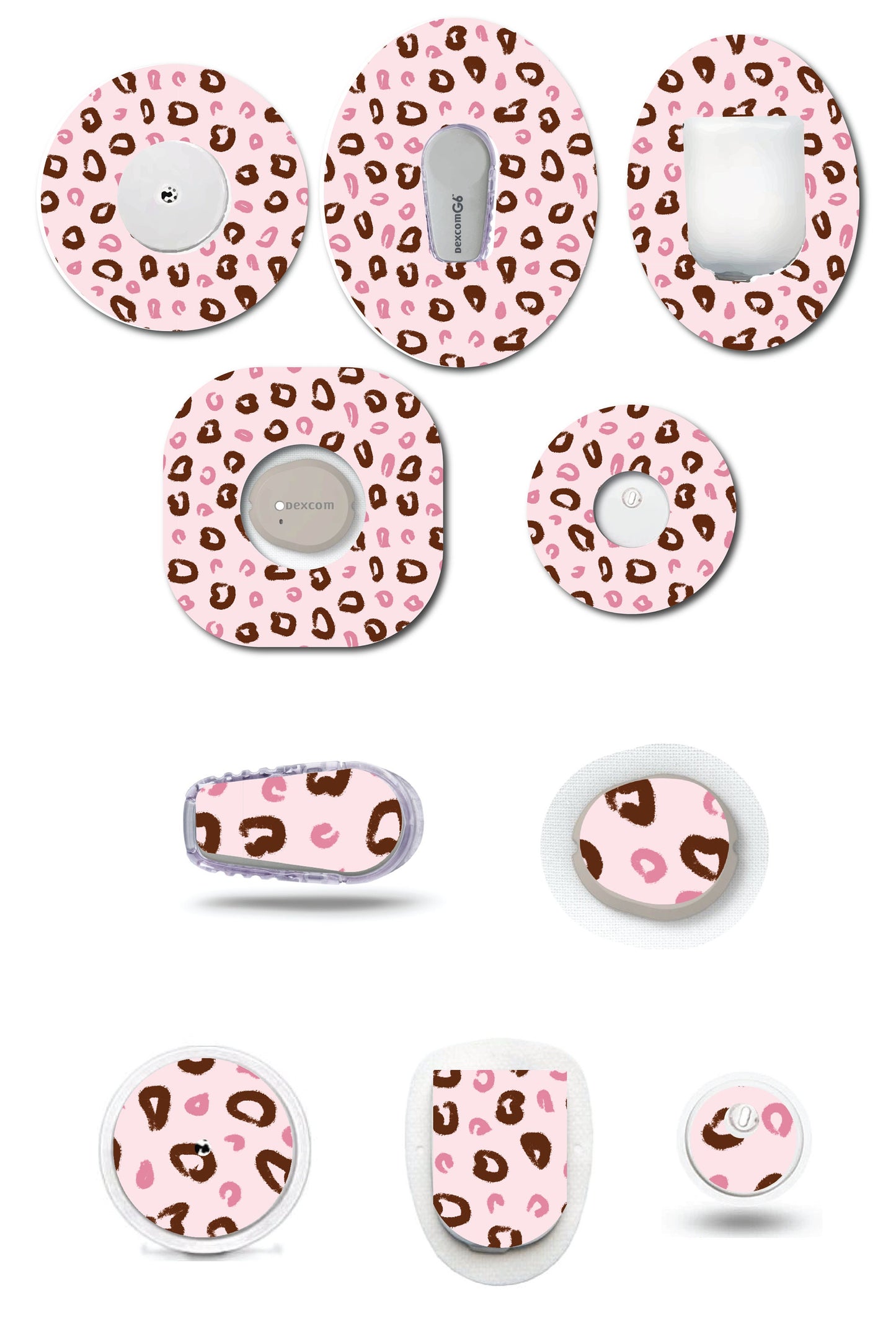 Pink Cheetah Leopard Print CGM Set