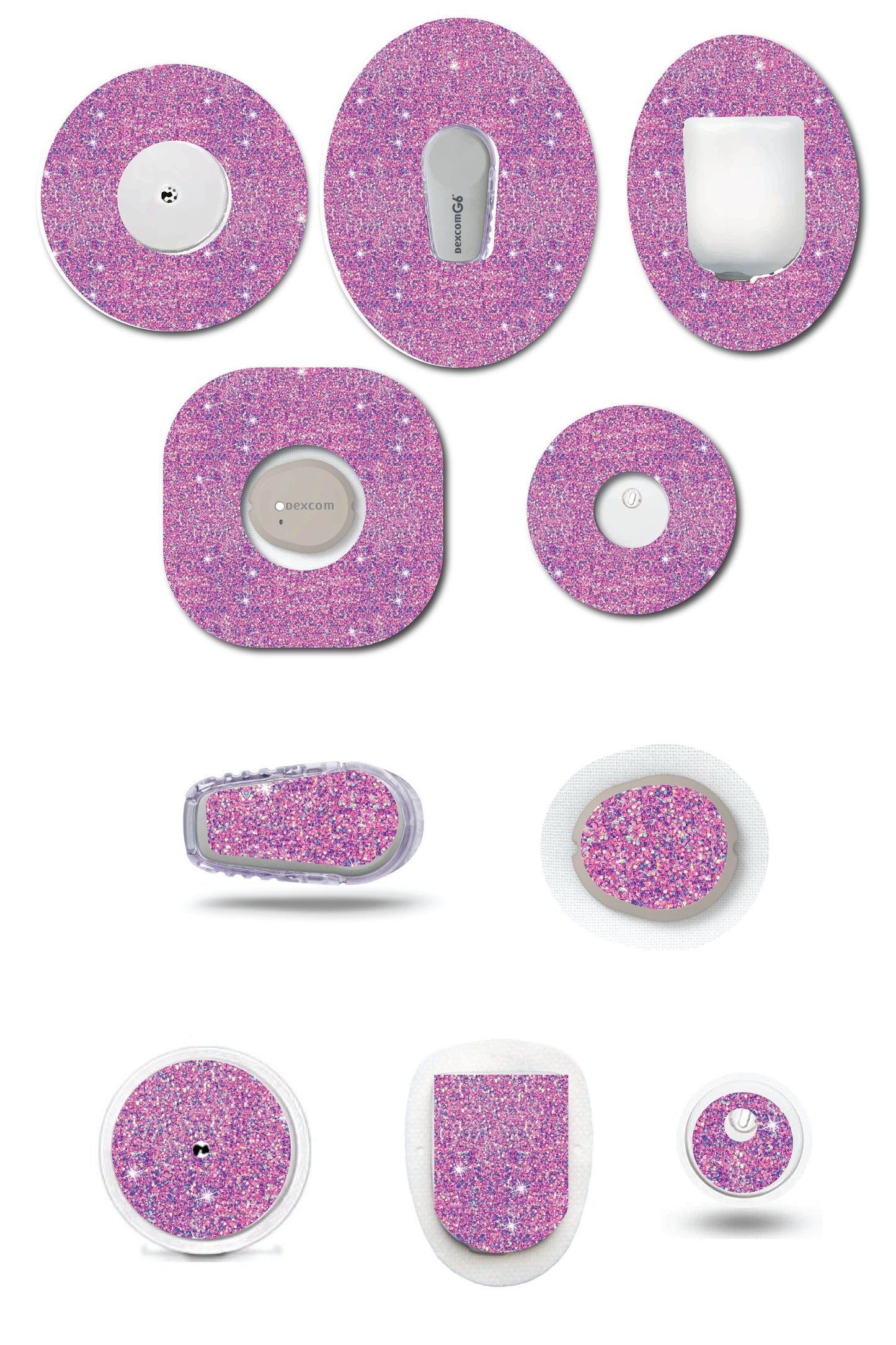 Glitter Look Pink CGM Set