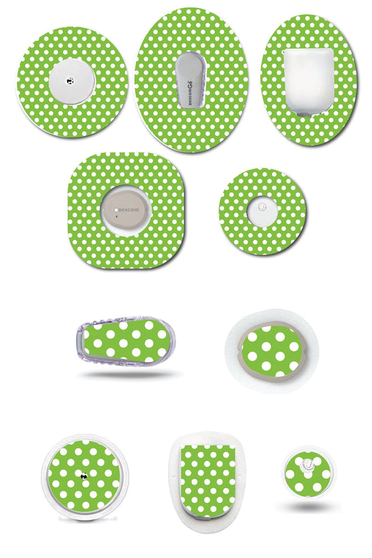 Green Polka Dots CGM Set