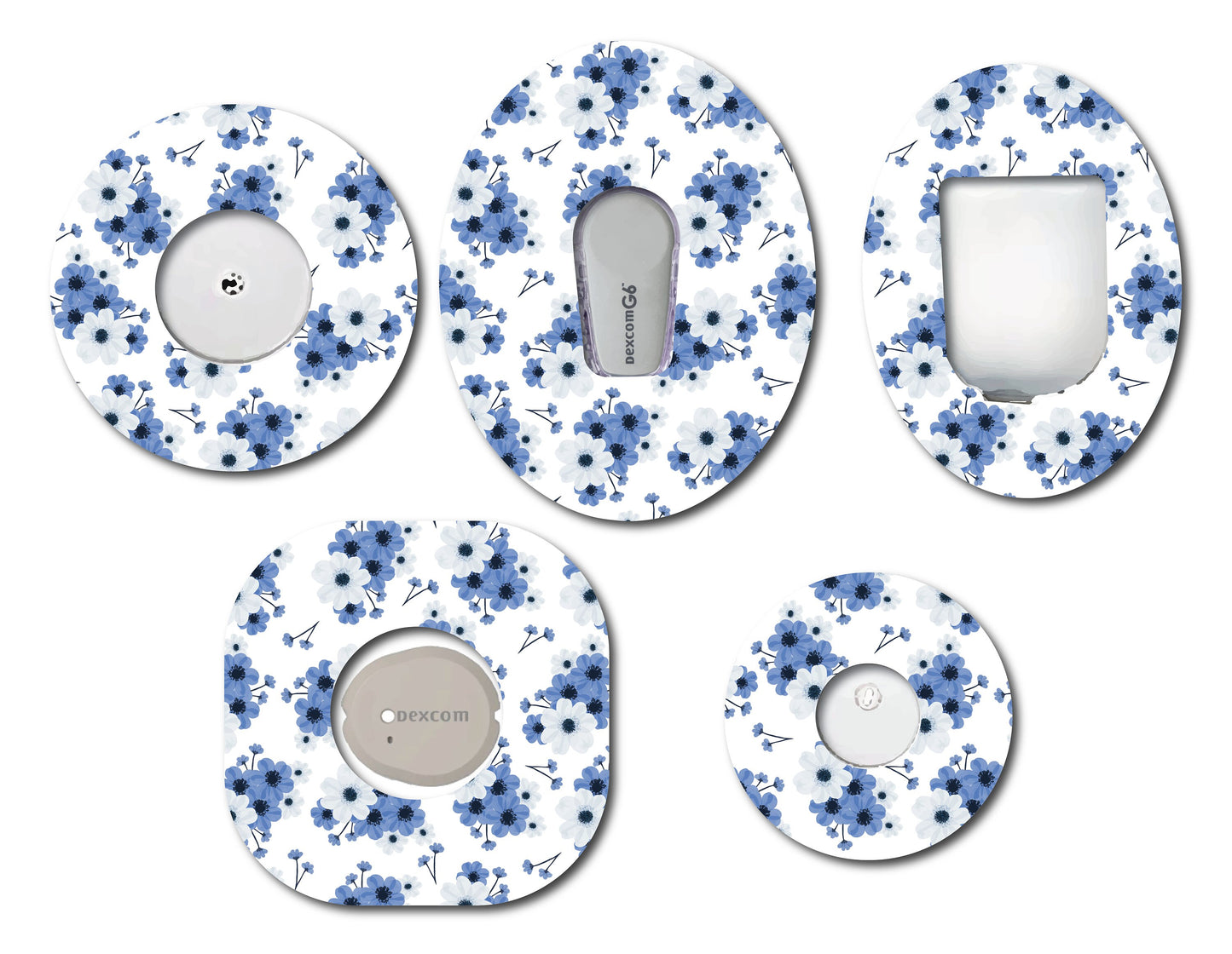 Blue Flowers CGM Set