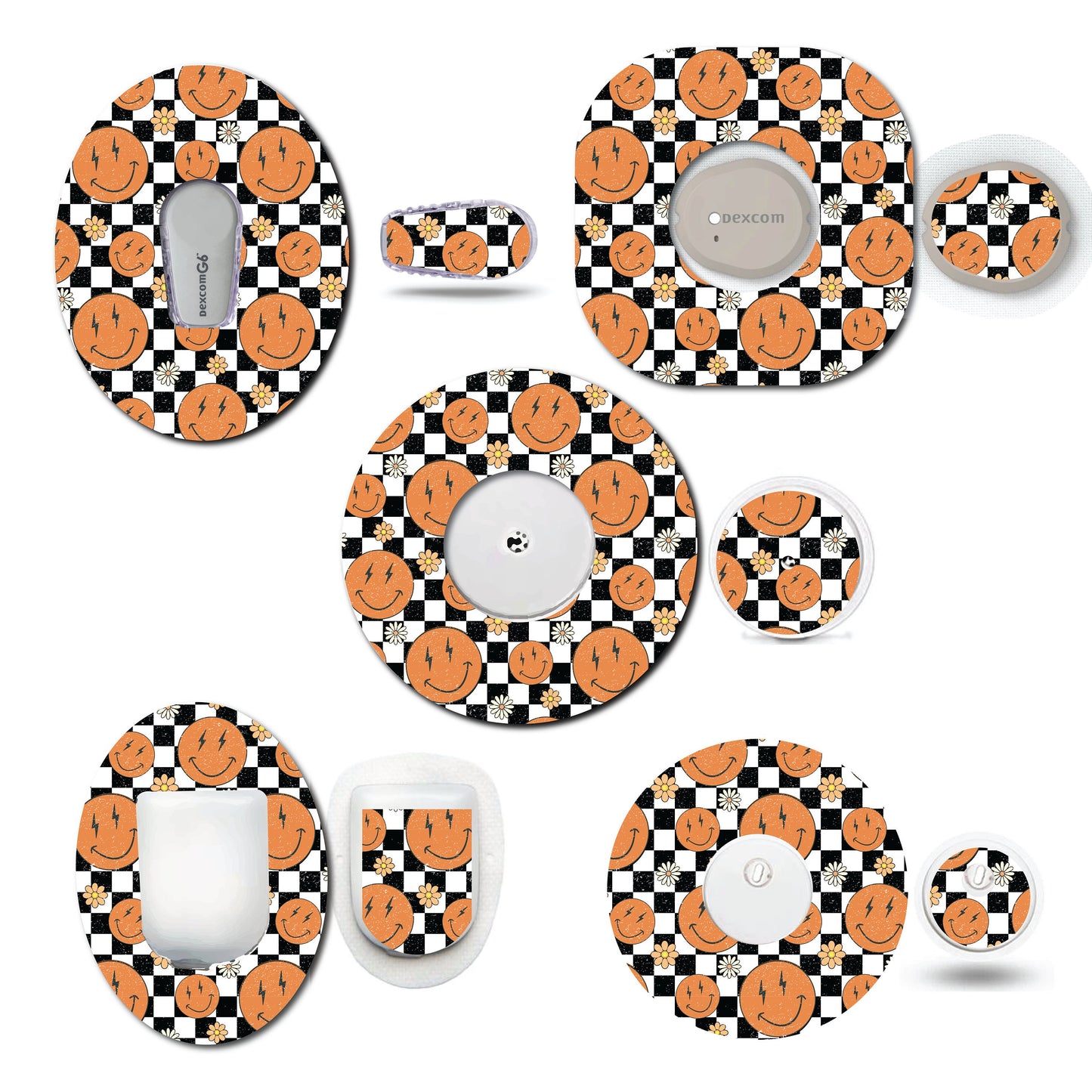 Checkered Smiles Retro CGM Set