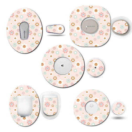 Happy Retro Flowers CGM Set