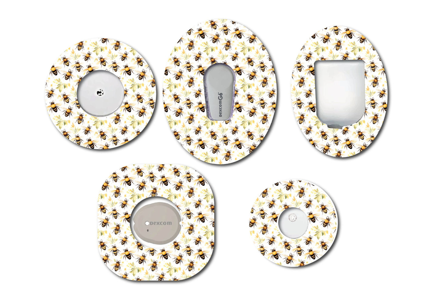 Bees CGM patch for Freestyle LIbre, Dexcom, Omnipod Continuous Glucose Monitor patches and stickers