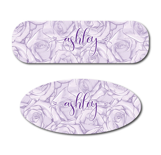 Purple Roses  Infinity or Kangaroo Joey Feeding Pump Sticker Decal | Personalized Feeding Pump Sticker