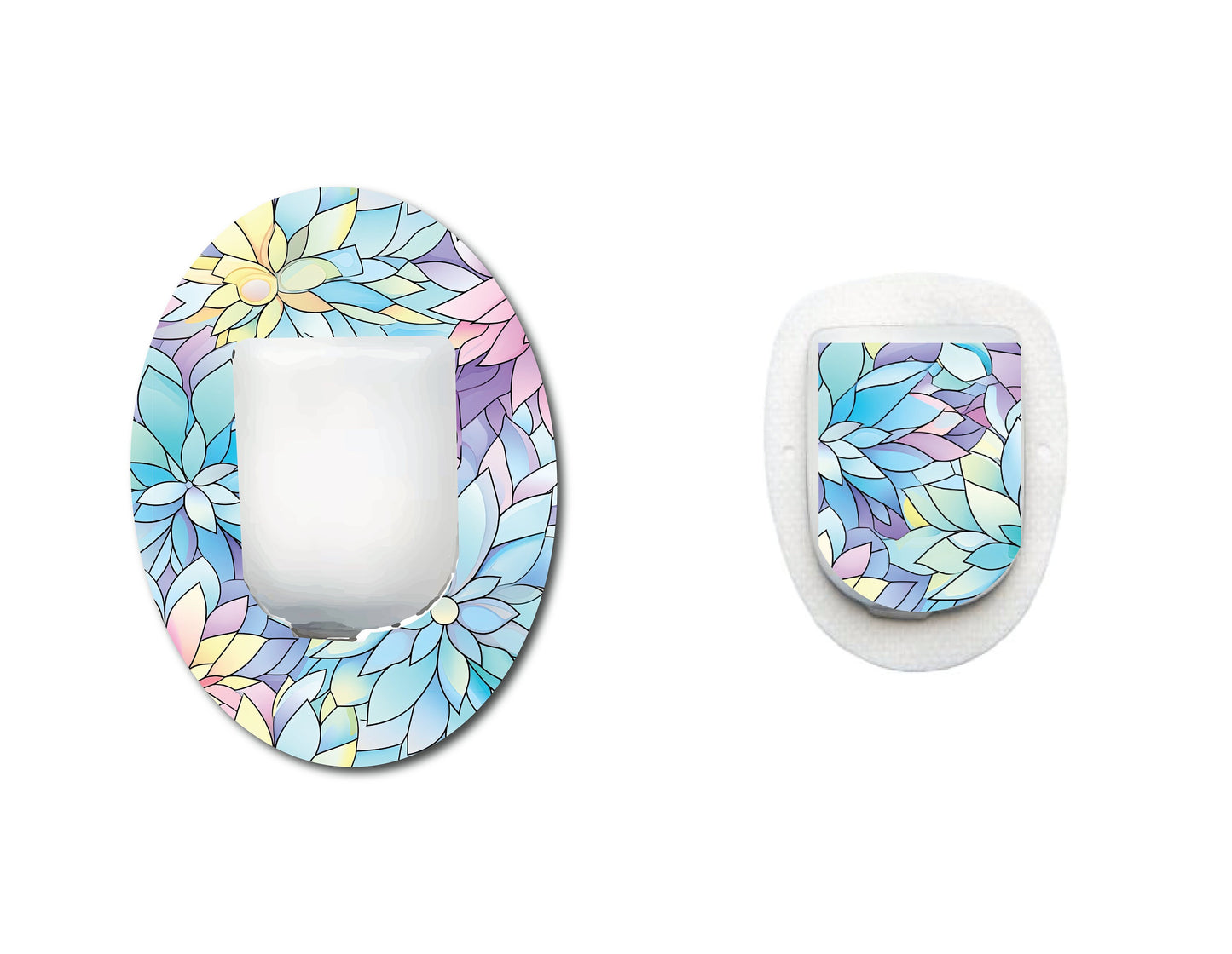 Stained Glass Set CGM patch for Freestyle LIbre, Dexcom, Omnipod Continuous Glucose Monitor patches and stickers