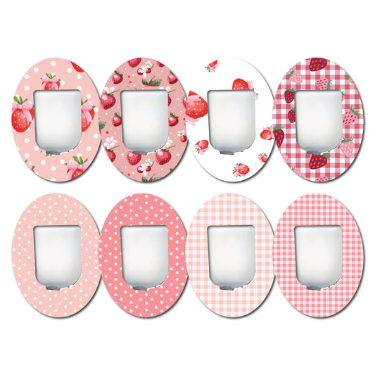 Strawberry Coquette Bundle Omnipod- Set of 8 Patches