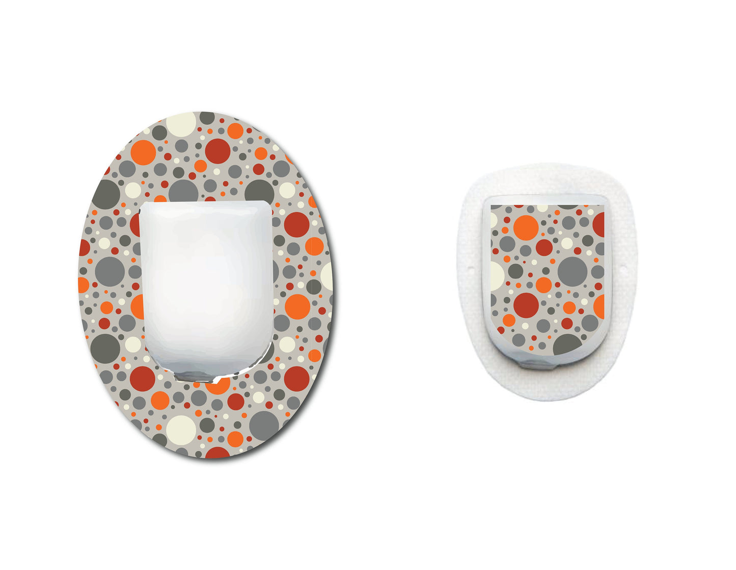 Masculine Orange Dots CGM Set