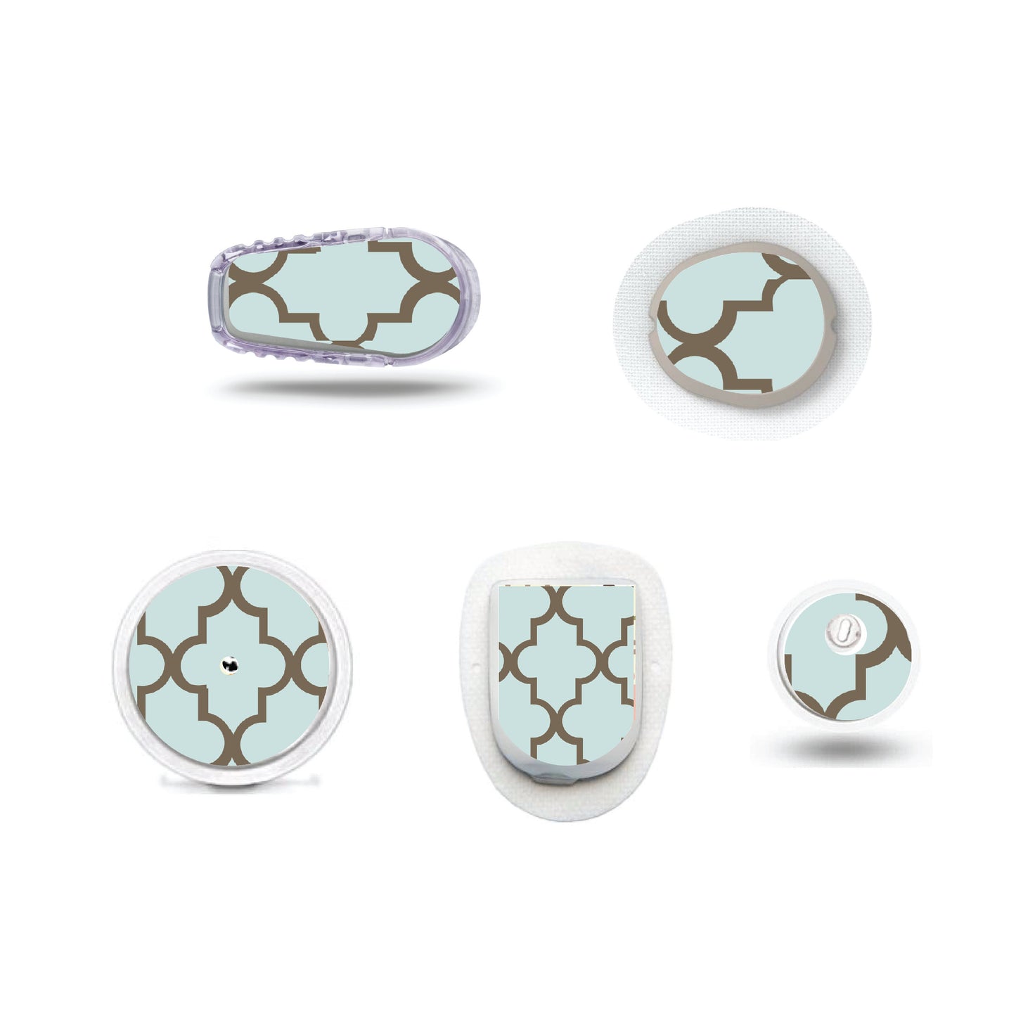 Masculine Arabesque CGM stickers for Freestyle LIbre, Dexcom, Omnipod Continuous Glucose Monitor patches and stickers