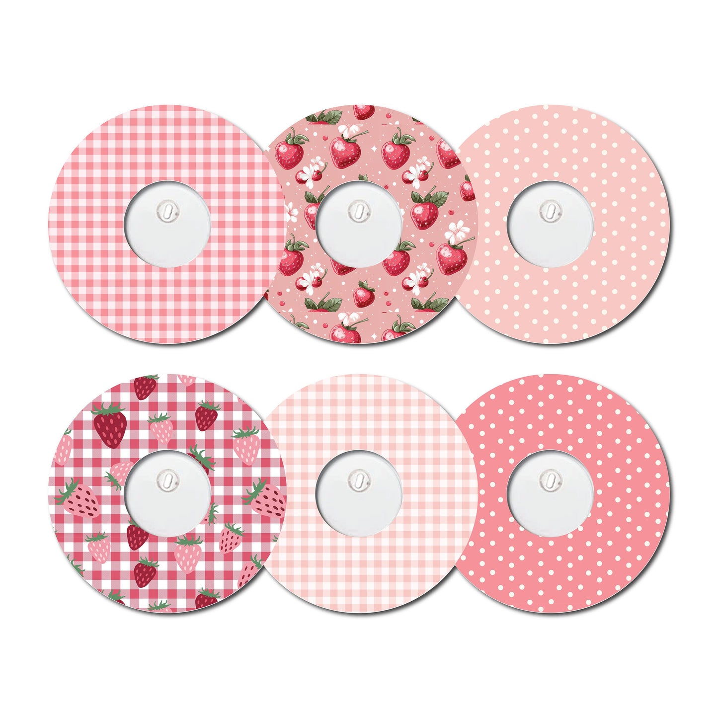 Strawberry Coquette Bundle Freestyle 3- Set of 6 Patches