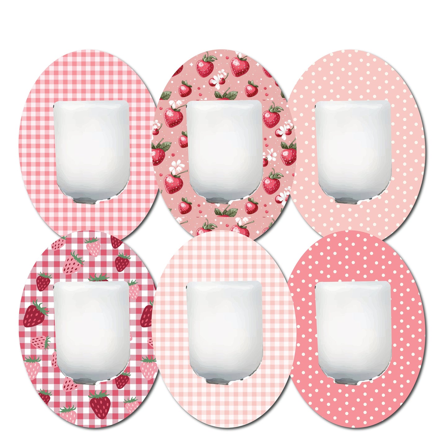 Strawberry Coquette Bundle Omnipod- Set of 6 Patches