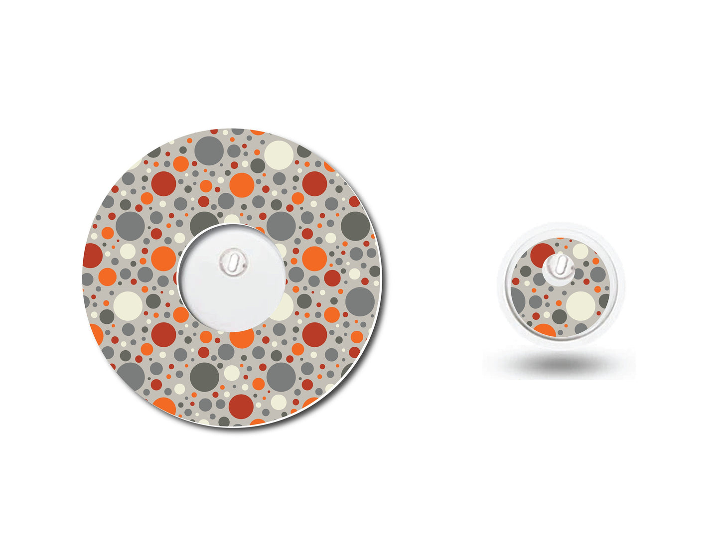 Masculine Orange Dots CGM Set