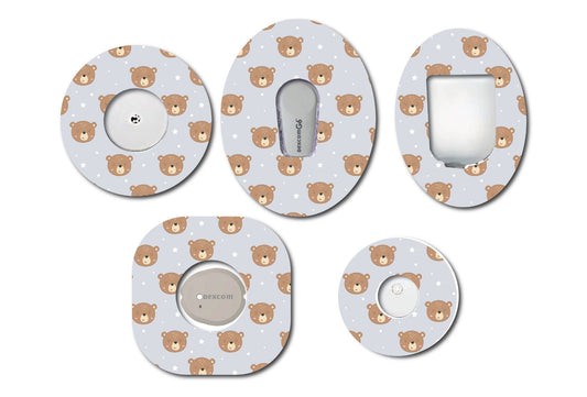 Cute Bears And Stars Set Cgm Patch