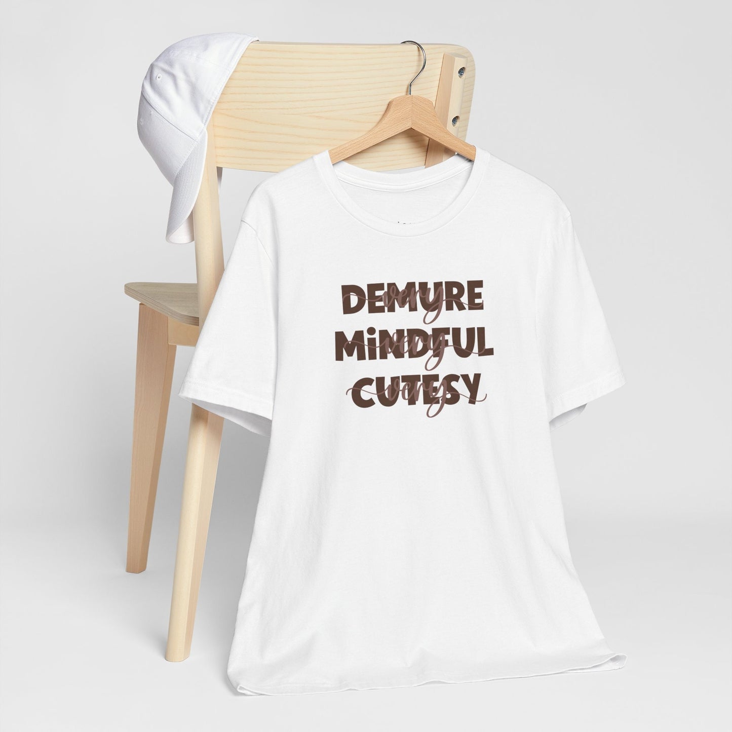 Very Demure Very Mindful Very Cutesy T-Shirt Womens Unisex Tee, XS to 3XL, Regular Size and Plus Size Shirts