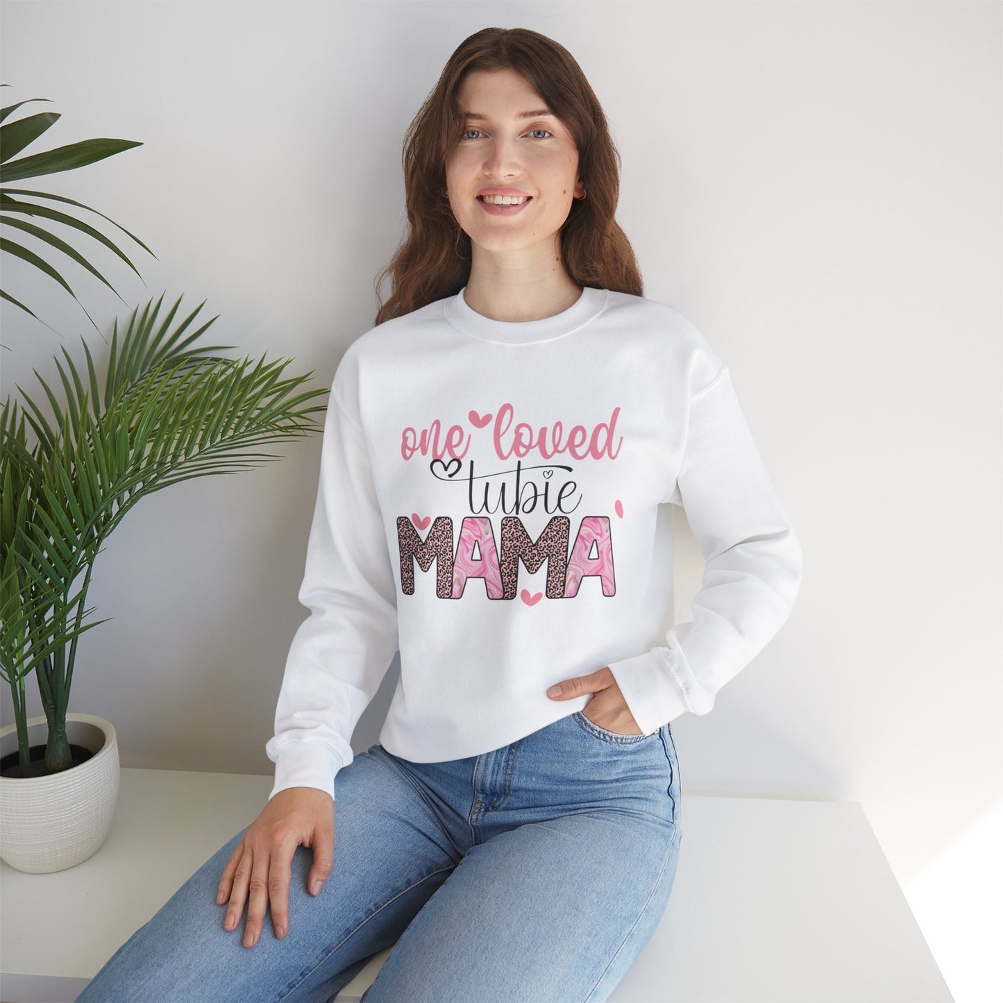 One Loved Tubie Mama G-tube Sweatshirt, NG Tube, Tubie Mama, Tubie Life